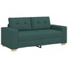 vidaXL Sofa dwuosobowa, ciemnozielona, 180x77x82 cm, tkanina