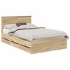 vidaXL Ramka ł&oacute;żka Dąb Sonoma 120 x 190 cm Drewno inżynieryjne