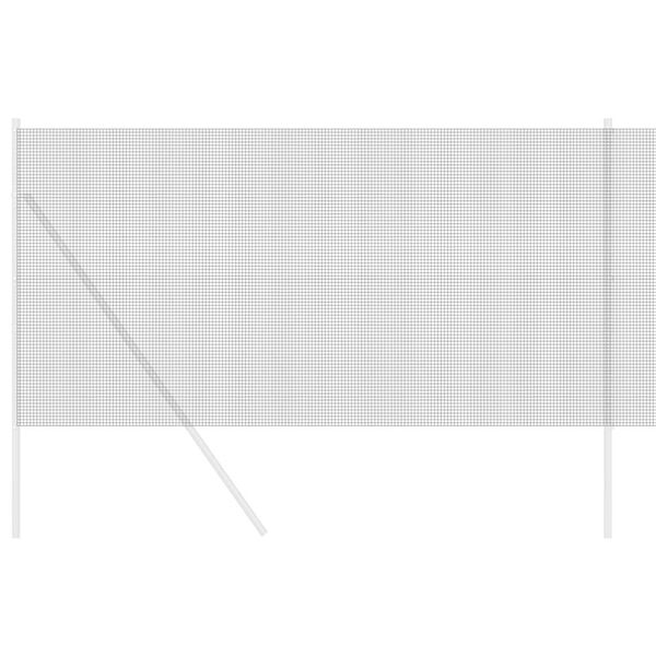 vidaXL Spawana siatka ogrodzeniowa Szary 1.2 x 25 m Stal