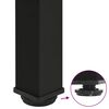 vidaXL Nogi do stołu barowego 4 szt. Czarne 110-112 cm Stalowe