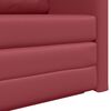 vidaXL Sofa Bed 110cm Czerwone wino Sztuczna sk&oacute;ra