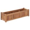 vidaXL Podwyższona donica 100x30x25 cm, lite drewno tekowe