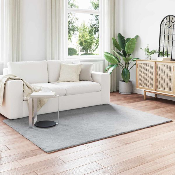 vidaXL Dywan z sztucznego kr&oacute;lika Olite Szary 120 x 170 cm Poliester