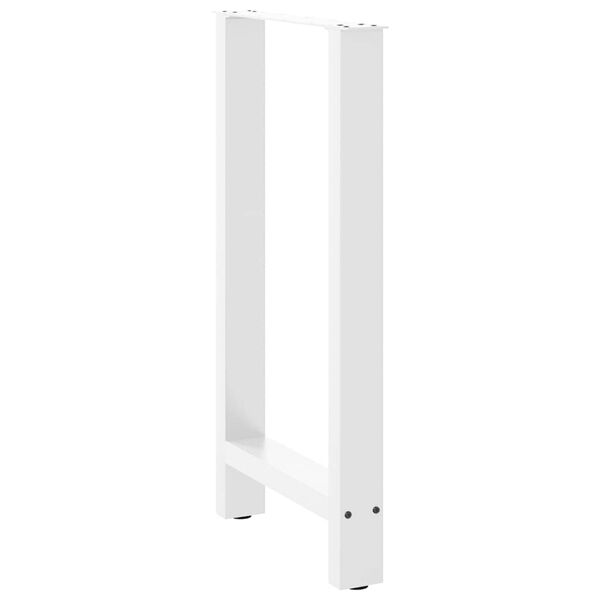 vidaXL Nogi do stołu barowego białe 2 szt. 50x(90-91) cm stal