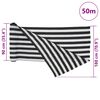 vidaXL Siatka cieniująca, antracytowo-biała, 1,8x50 m, HDPE, 195 g/m&sup2;
