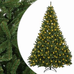 vidaXL Sztuczna choinka z zawiasami 270 cm 600 LED Ciepła biel