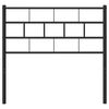 vidaXL Metalowe wymienne wezgłowie, czarne, 90 cm