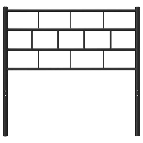 vidaXL Metalowe wymienne wezgłowie, czarne, 90 cm