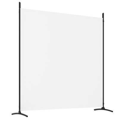vidaXL Parawan 4-panelowy, biały, 698x180 cm, tkanina