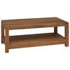 vidaXL Stolik kawowy naturalny 100 x 50 x 40 cm Lite drewno teakowe