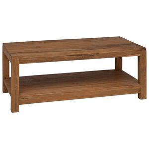 vidaXL Stolik kawowy naturalny 100 x 50 x 40 cm Lite drewno teakowe