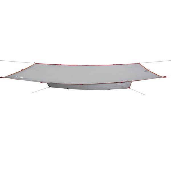 vidaXL Płachta biwakowa, szaro-pomarańczowa, 400x294 cm, wodoszczelna