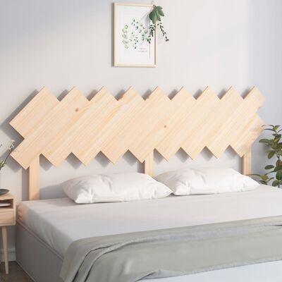 vidaXL Wezgłowie łóżka, 178x3x80,5 cm, lite drewno sosnowe