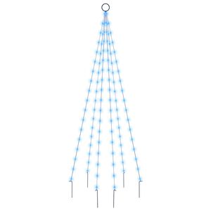 vidaXL Choinka do montażu na maszcie, 108 niebieskich diod LED, 180 cm