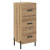 vidaXL Highboard z szufladą Dąb rzemieślniczy 34,5 x 34 x 180 cm