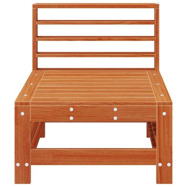 vidaXL Sofa Środkowa do Ogrodu Lite drewno sosnowe Woskowy Brąz