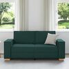 vidaXL Sofa 2-osobowa Ciemnozielona 140 cm Tkanina