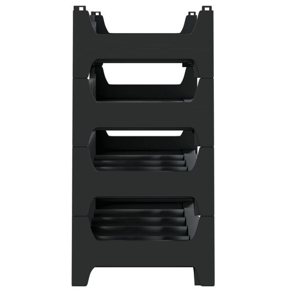 vidaXL Stojak na wino, na 24 butelki, PP, sztaplowany