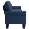 vidaXL 4-osobowa sofa, niebieska, tapicerowana tkaniną