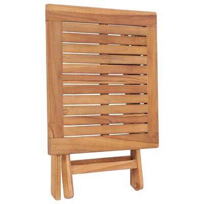 vidaXL Składany stolik ogrodowy, 45x45x45 cm, lite drewno tekowe