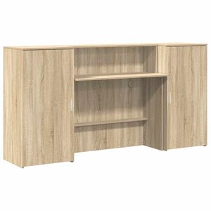 vidaXL Biurko recepcyjne dąb sonoma 200x50x103,5 cm Drewno klejone