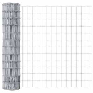 vidaXL Ogrodzenie Euro Srebrny 1.4 x 10 m