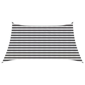 vidaXL Żagiel przeciwsłoneczny Antracytowy i biały 3 / 4 x 2 m HDPE