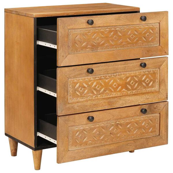 vidaXL Bufet z szufladą Jasnobrązowy 60 x 33 x 75 cm lite drewno mango