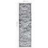 vidaXL Chodnik dywanowy, BCF, orientalny szary, 100x350 cm