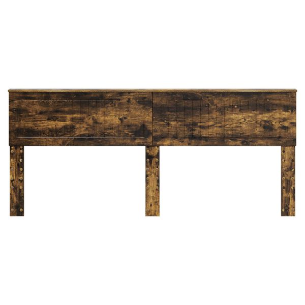 vidaXL Zagł&oacute;wek Dąb wędzony 200 cm Materiał drewnopochodny