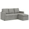 vidaXL Sofa Jasnoszary 178 x 134 x 80 cm Aksamit