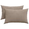 vidaXL Poduszki na sofę 2 pcs Ciemnoszary 60 x 40 cm tkanina