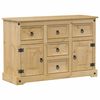 vidaXL Komoda Corona, 112x40x75 cm, lite drewno sosnowe