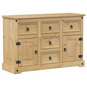 vidaXL Komoda Corona, 112x40x75 cm, lite drewno sosnowe