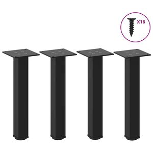 vidaXL Nogi do stolika kawowego 4 szt. Czarne 30-32 cm Stalowe