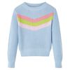 Sweter dziecięcy z dzianiny, niebieski, 140