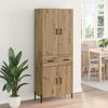 vidaXL Highboard z szufladą Dąb rzemieślniczy 69,5 x 34 x 180 cm