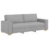 vidaXL Sofa 3 pcs Szary chmur Tkanina lniana