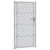 vidaXL Brama ogrodowa 100x200 cm Stal nierdzewna Krzyż wz&oacute;r