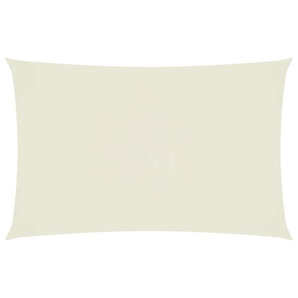 vidaXL Prostokątny żagiel ogrodowy, tkanina Oxford, 4x7 m, kremowy