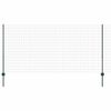 vidaXL Ogrodzenie z słupkiem Zielony 1,2 x 10 m Stal i PVC