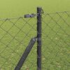 vidaXL Słupek ogrodzeniowy. Szary 10 x 1,5 m (siatka 60 x 60 mm)