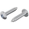 vidaXL Wkręty Drewniane 2 szt. Srebrny M4 x 20 mm Stal