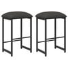 vidaXL Stołek barowy 2 pcs ciemnoszary 40 x 32 x 74 cm