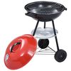 vidaXL Przenośny grill węglowy XXL, z k&oacute;łkami, 44 cm