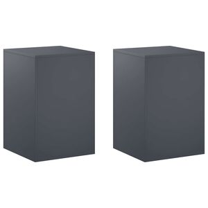vidaXL Stojak na rośliny 2 pcs antracytowy 40 x 40 x 60 cm