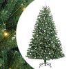 vidaXL Sztuczna choinka z zawiasami Zielony 240 cm PVC i Metal