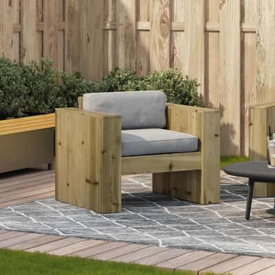 vidaXL Fotel ogrodowy, 79x60x62 cm, impregnowane drewno sosnowe