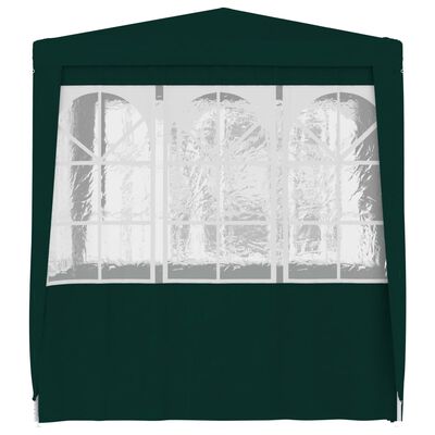 vidaXL Namiot imprezowy ze ściankami, 2x2 m, zielony, 90 g/m²