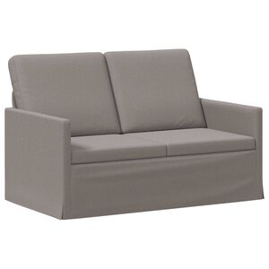 vidaXL Sofa dwuosobowa Ciemnoszary 130 x 81 x 82 cm tkanina